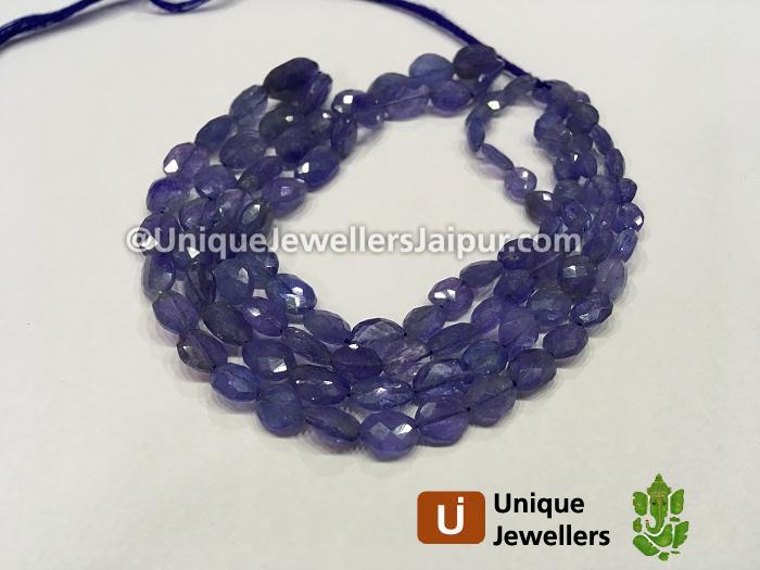 Tanzanite Faceted Oval Beads